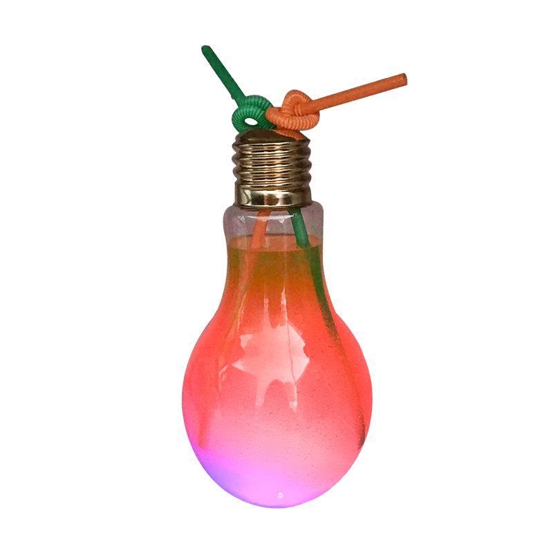 Röd LED Lightning Lightning Bulb Mjölkteflaska